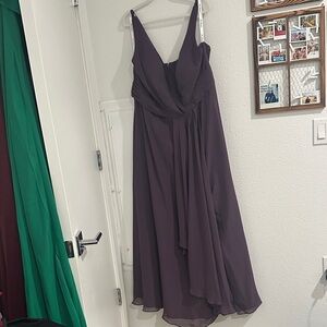 JJs House Asymmetrical Gown in Deep Purple
